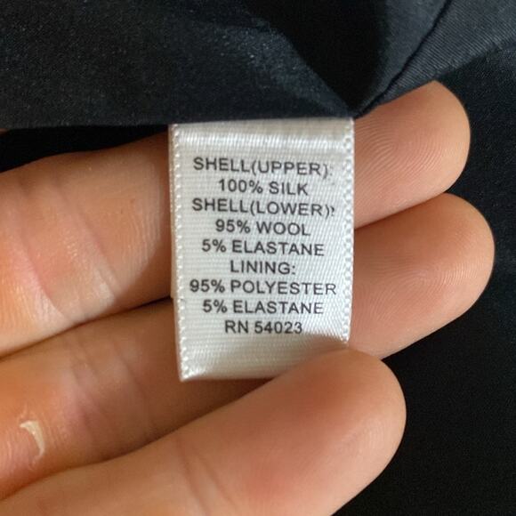 Banana‎ Republic black silk and wool fitted sheath mini dress - Picture 5 of 7